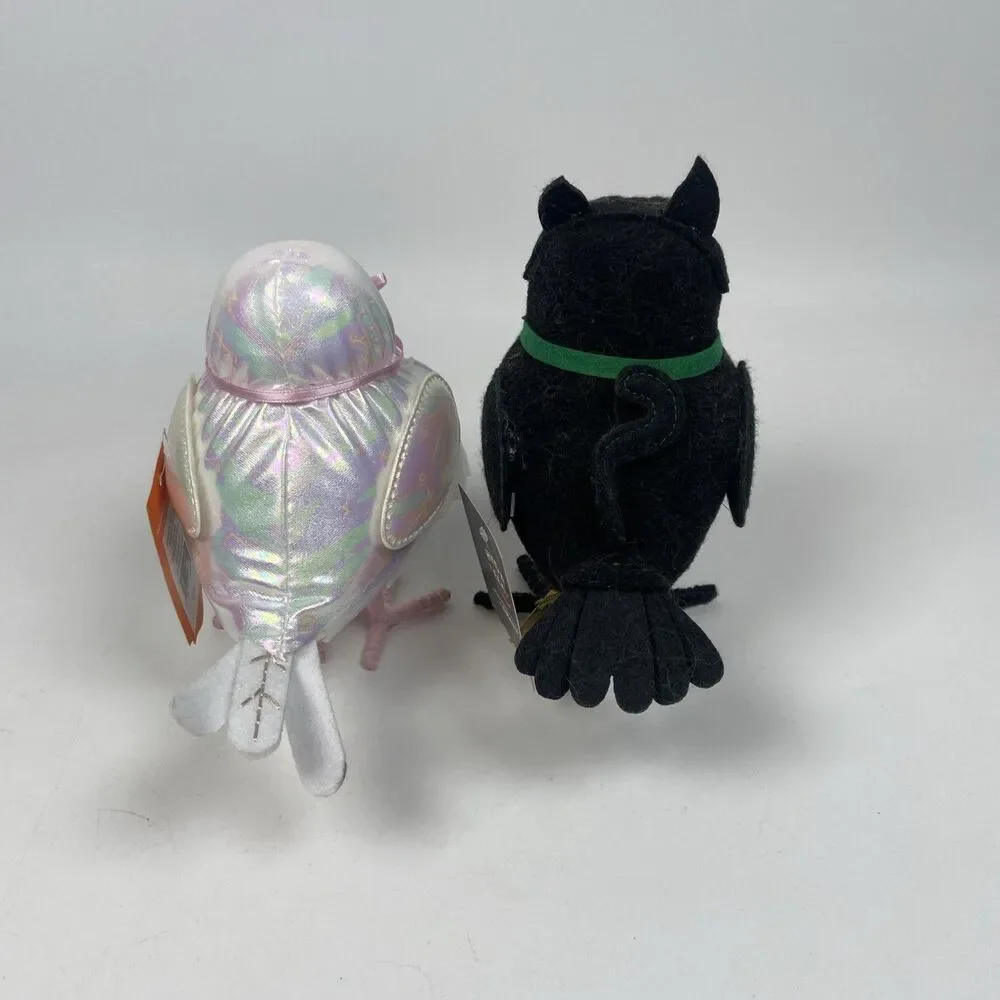 2025 Hyde & Eek Featherly Friends Whisper Ghost Shimmer White Shady Black Cat -2
